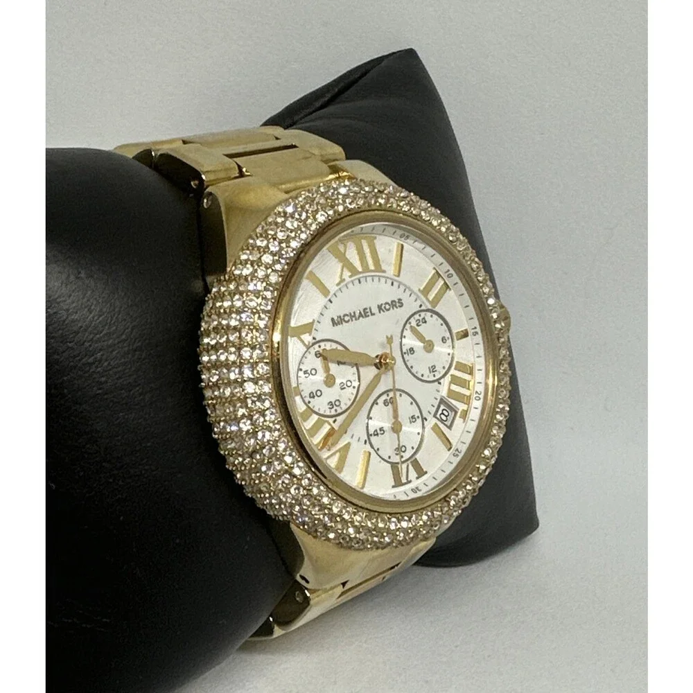 Michael Kors Bradshaw MK5756 Women Gold Stainless Steel Analog Dial Watch HME596